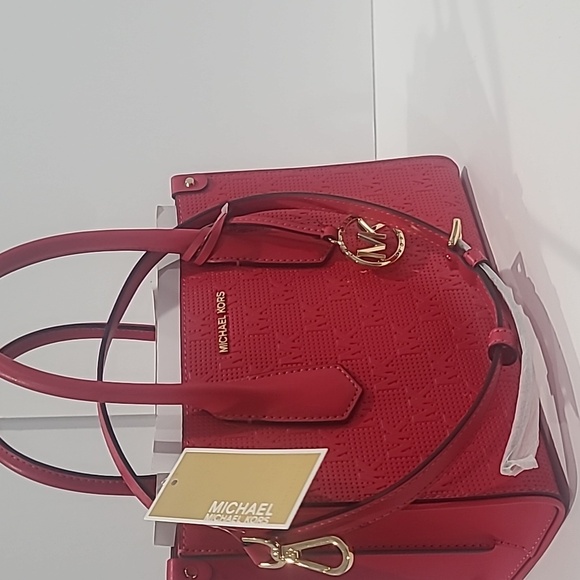 NWT ✓ Michael Kors MAPLE Small Leather Satchel / Crossbody Bag